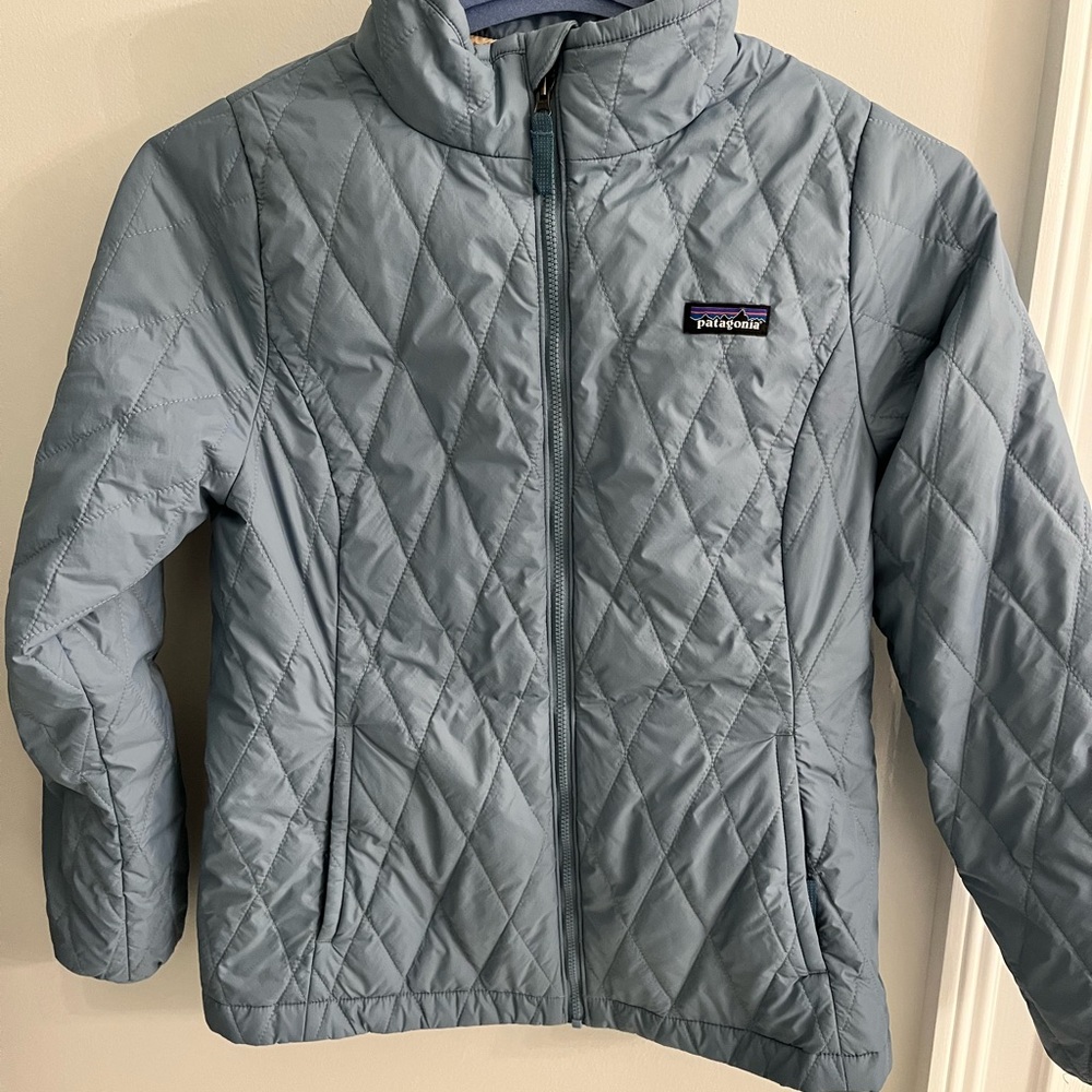 Patagonia Kids Quilted Jacket - Light Blue